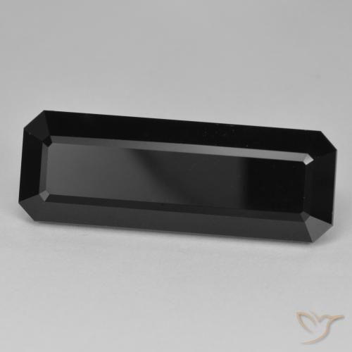 34.34ct Natürlicher Schörl Turmalin, Smaragdschliff, Lichtundurchlässig