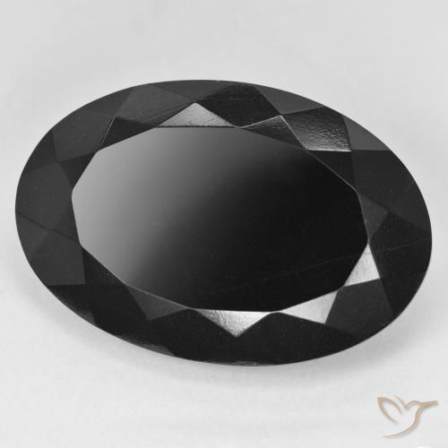 26.09ct Natürlicher Schörl Turmalin, Oval, Lichtundurchlässig