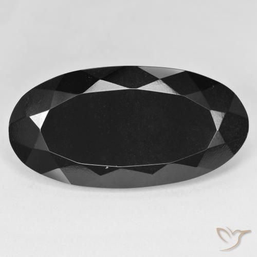 28.01ct Natürlicher Schörl Turmalin, Oval, Lichtundurchlässig