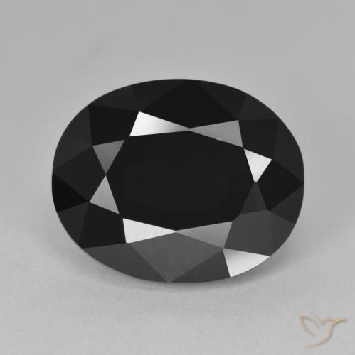 13.06ct Natürlicher Schörl Turmalin, Oval, Lichtundurchlässig
