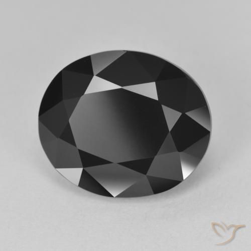 7.62ct Natürlicher Schörl Turmalin, Oval, Lichtundurchlässig
