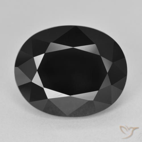 13.74ct Natürlicher Schörl Turmalin, Oval, Lichtundurchlässig