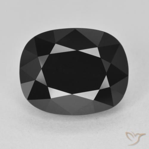 9.49ct Natürlicher Schörl Turmalin, Kissen, Lichtundurchlässig, Photo A