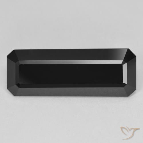 11.82ct Natürlicher Schörl Turmalin, Smaragdschliff, Lichtundurchlässig