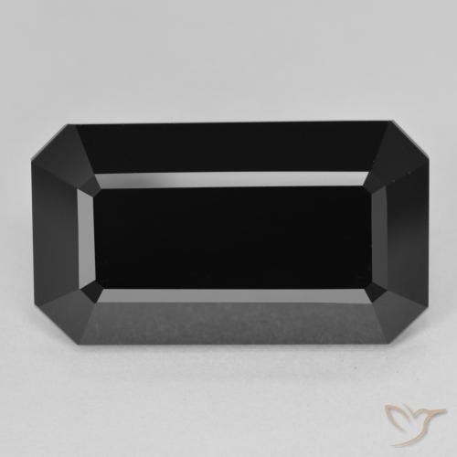 20.66ct Natürlicher Schörl Turmalin, Smaragdschliff, Lichtundurchlässig