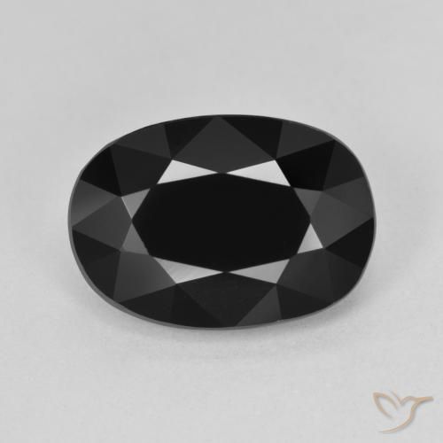 6.96ct Natürlicher Schörl Turmalin, Oval, Lichtundurchlässig, Photo A