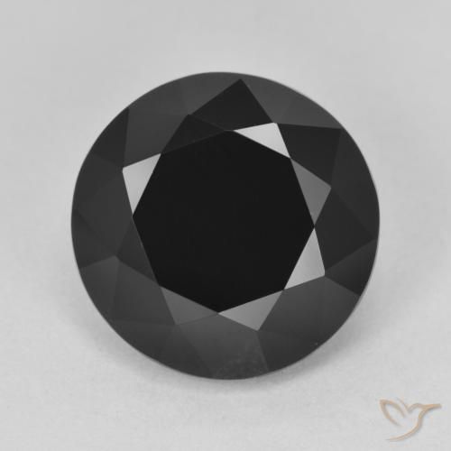 7.85ct Natürlicher Schörl Turmalin, Runden, Lichtundurchlässig