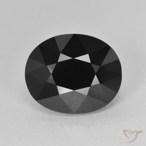 6.69ct Natürlicher Schörl Turmalin, Oval, Lichtundurchlässig