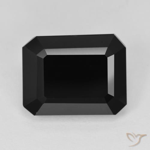 9.55ct Natürlicher Schörl Turmalin, Smaragdschliff, Lichtundurchlässig