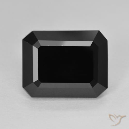 10.23ct Natürlicher Schörl Turmalin, Smaragdschliff, Lichtundurchlässig