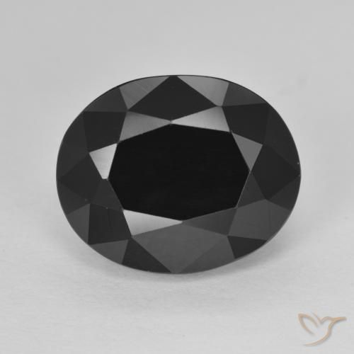 7.44ct Natürlicher Schörl Turmalin, Oval, Lichtundurchlässig