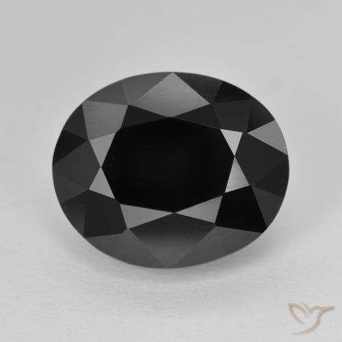 9.75ct Natürlicher Schörl Turmalin, Oval, Lichtundurchlässig