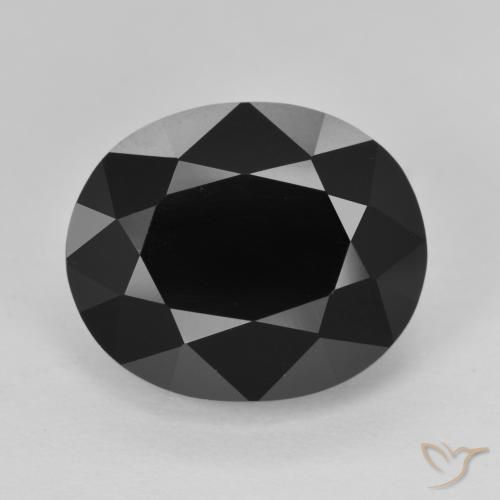 11.55ct Natürlicher Schörl Turmalin, Oval, Lichtundurchlässig