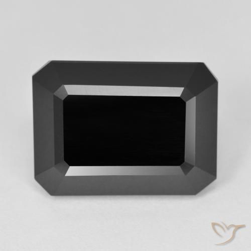 10.69ct Natürlicher Schörl Turmalin, Smaragdschliff, Lichtundurchlässig
