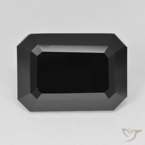 15.24ct Natürlicher Schörl Turmalin, Smaragdschliff, Lichtundurchlässig