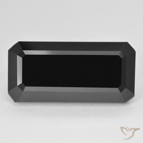 13.63ct Natürlicher Schörl Turmalin, Smaragdschliff, Lichtundurchlässig