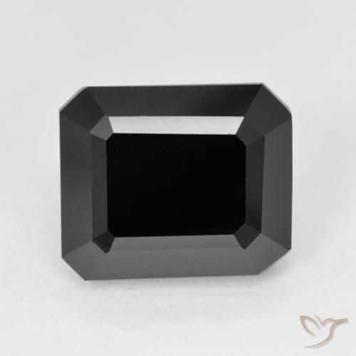 9.17ct Natürlicher Schörl Turmalin, Smaragdschliff, Lichtundurchlässig