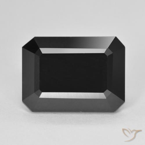 8.93ct Natürlicher Schörl Turmalin, Smaragdschliff, Lichtundurchlässig