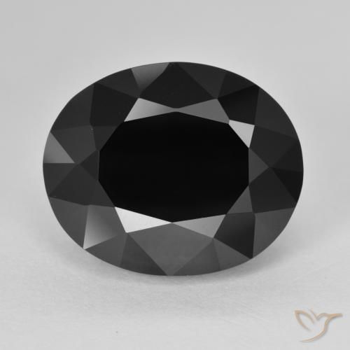 14.00ct Natürlicher Schörl Turmalin, Oval, Lichtundurchlässig, Photo A
