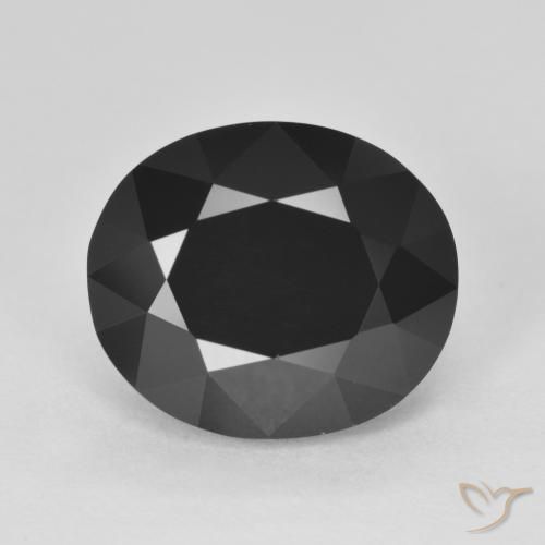 7.40ct Natürlicher Schörl Turmalin, Oval, Lichtundurchlässig