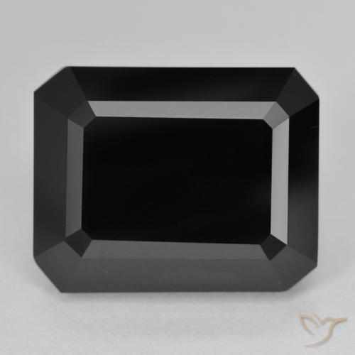 18.89ct Natürlicher Schörl Turmalin, Smaragdschliff, Lichtundurchlässig