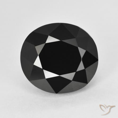 7.56ct Natürlicher Schörl Turmalin, Oval, Lichtundurchlässig