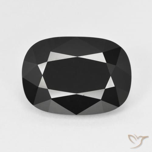 7.52ct Natürlicher Schörl Turmalin, Kissen, Lichtundurchlässig