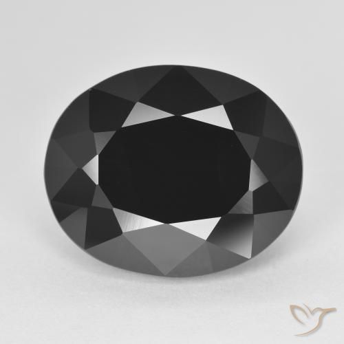 13.51ct Natürlicher Schörl Turmalin, Oval, Lichtundurchlässig