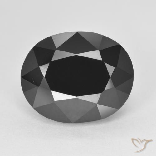 9.12ct Natürlicher Schörl Turmalin, Oval, Lichtundurchlässig