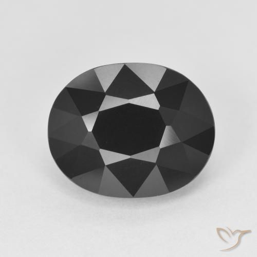 5.80ct Natürlicher Schörl Turmalin, Oval, Lichtundurchlässig