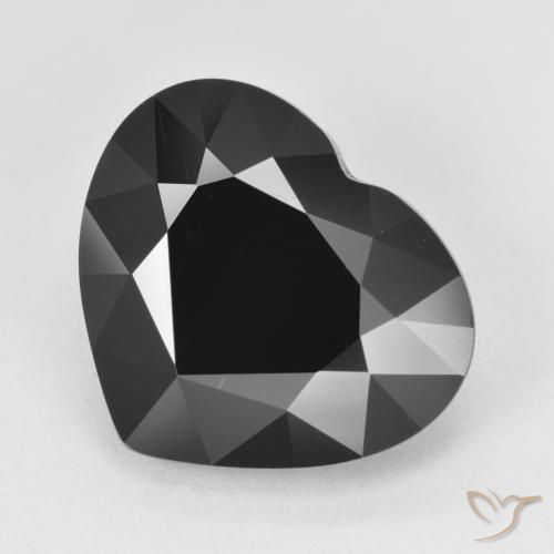 7.20ct Natürlicher Schörl Turmalin, Herz, Lichtundurchlässig