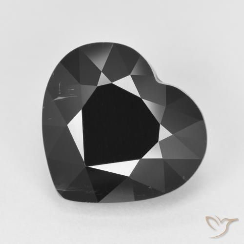 6.20ct Natürlicher Schörl Turmalin, Herz, Lichtundurchlässig