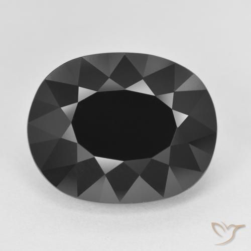 11.68ct Natürlicher Schörl Turmalin, Oval, Lichtundurchlässig