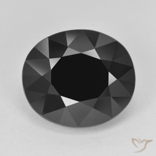 12.17ct Natürlicher Schörl Turmalin, Oval, Lichtundurchlässig