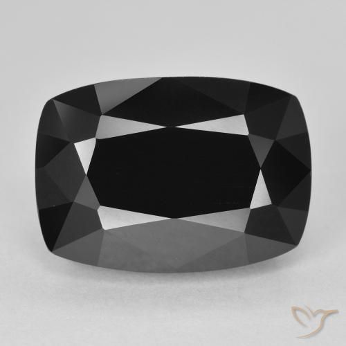 11.42ct Natürlicher Schörl Turmalin, Kissen, Lichtundurchlässig