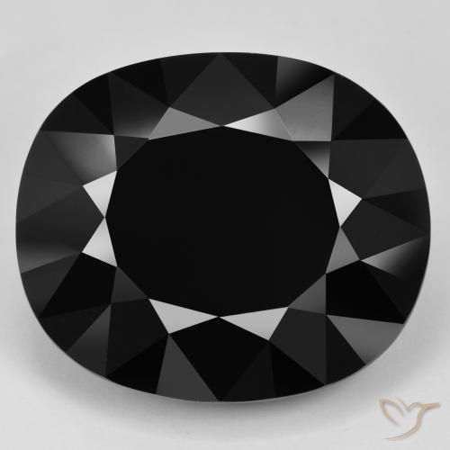 9,17 ctw natürlicher Schörl Turmalin, Kissenschliff, Lichtundurchlässig