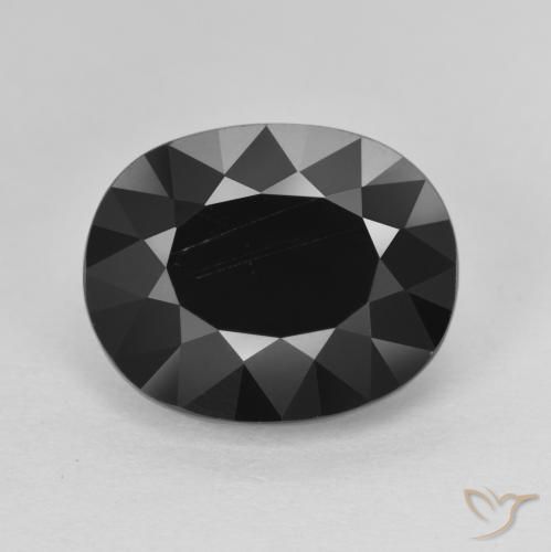 6.38ct Natürlicher Schörl Turmalin, Oval, Lichtundurchlässig