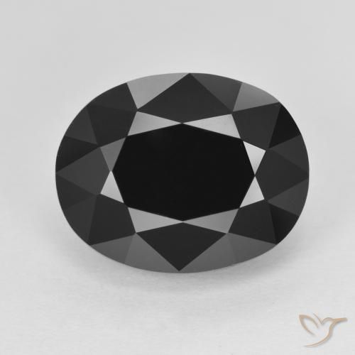 9.76ct Natürlicher Schörl Turmalin, Oval, Lichtundurchlässig