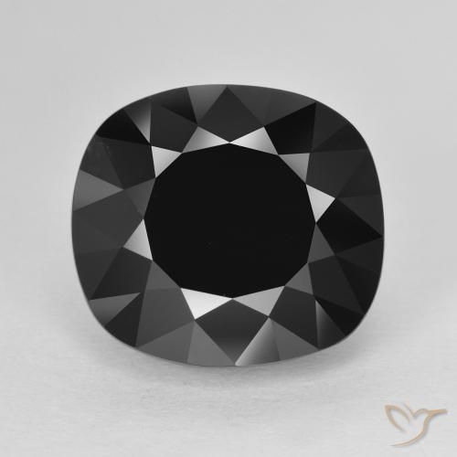 9.78ct Natürlicher Schörl Turmalin, Kissen, Lichtundurchlässig