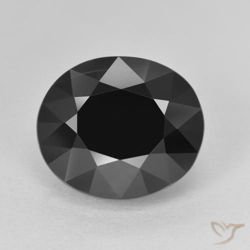 6.75ct Natürlicher Schörl Turmalin, Oval, Lichtundurchlässig