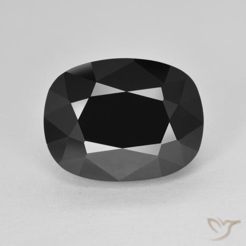 9.22ct Natürlicher Schörl Turmalin, Kissen, Lichtundurchlässig