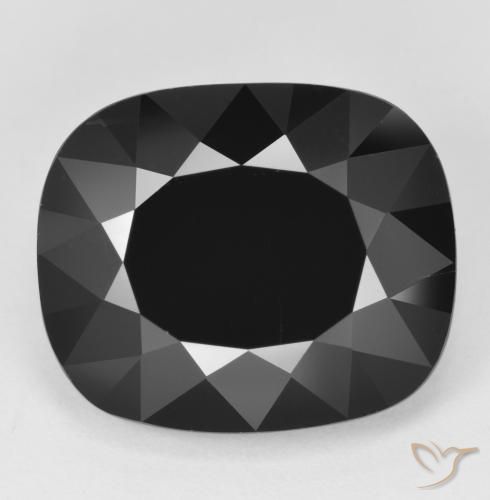 9.83ct Natürlicher Schörl Turmalin, Kissen, Lichtundurchlässig, Photo A