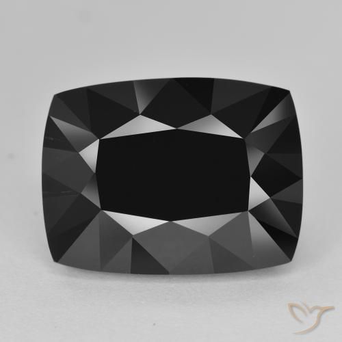 17.62ct Natürlicher Schörl Turmalin, Kissen, Lichtundurchlässig