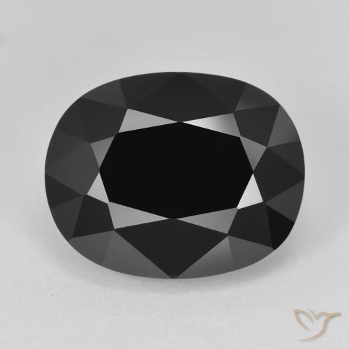 9.37ct Natürlicher Schörl Turmalin, Kissen, Lichtundurchlässig