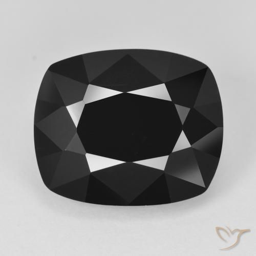 13.44ct Natürlicher Schörl Turmalin, Kissen, Lichtundurchlässig