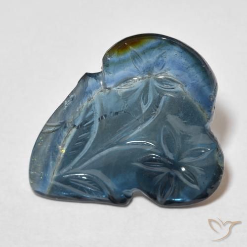 8.15ct Natürlicher Tiefes Marineblau Turmalin, Fantasie, Transparent