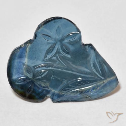 9,17 ctw natürlicher Tiefes Marineblau Turmalin, Fantasie, Transparent