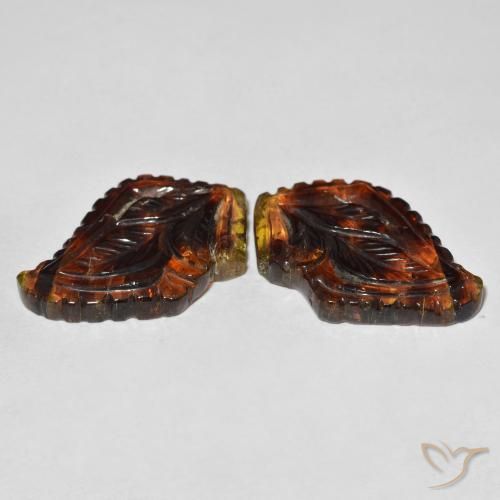 36.19 ct natürliche Mehrfarbig Turmalin-Edelsteine, Blumen-Schliff, Transparent