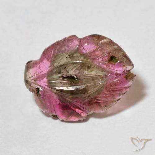 9,17 ctw natürlicher Mehrfarbig Turmalin, Blumen-Schliff, Transparent