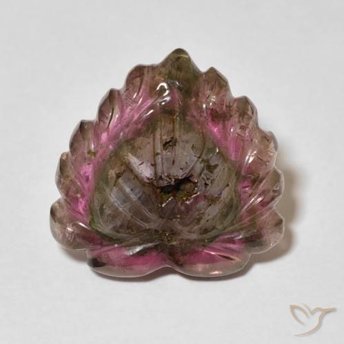 6.24ct Natürlicher Mehrfarbig Turmalin, Blumen-Schliff, Transparent